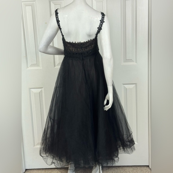 Marchesa Notte Elegant Black Tulle Dress size 10 - Picture 16 of 17